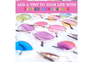 Tinted sunglasses