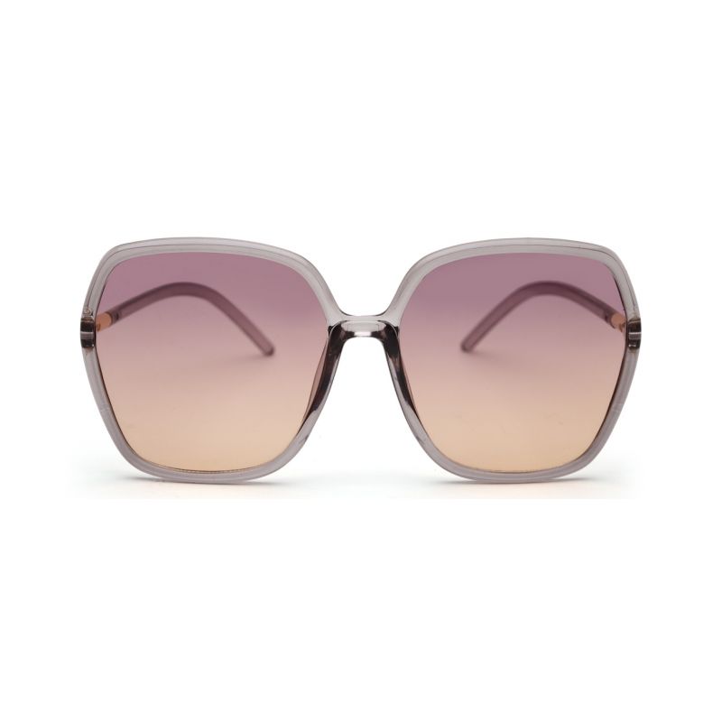 2022 Fashion Sunglasses Women Square Transparent Frame Big Siamese Lens  Lunette De Soleil Femme Gift for Girlfriend Sun Glasses