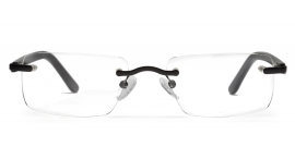 Unisex Black Frame Specs without Frame for Women and Men