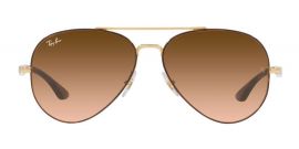 Gradient Brown Metal Frame Classic Ray-Ban Sunglasses