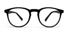 Black Wayfarer Full Rim Acetate Frame - Power Spectacles Anti-Glare