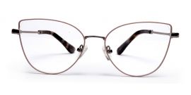 Grey Cateyes Full Rim Metal Women Eyeglasses Frame