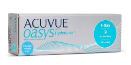 ACUVUE - Oasys 1-Day with HydraLuxe Technology Daily Disposable Contact Lenses (Pack of 30 lenses)