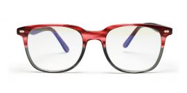 Brown Woody Wayfarer Style Acetate Eyeglass Frame for Men