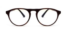 Brown Black MOD Aviator Style Acetate Eyeglasses Frames for Men