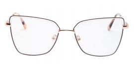 Brown Cateye Style Metal Frame for Women