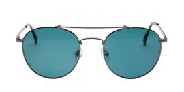 Grey Black Polarised Oval shaped UV Sunglass - Power Sunglasses