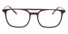 Brown MOD Aviator Acetate Frame - Blue X with Power