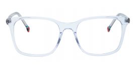 Transparent Square Shaped Acetate Frame - Blue X with Power