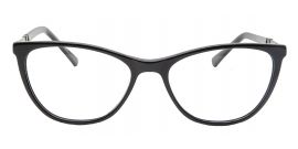 Grey Black Cateye Acetate Frame - Power Spectacles Anti-Glare
