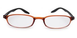 Brown Oval Full Rim Acetate Frame - Reading Eyeglasses