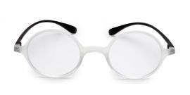 Transparent Round Full Rim Acetate Frame - Reading Eyeglasses