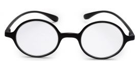 Black Round Full Rim Acetate Frame - Reading Eyeglasses