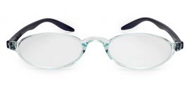 Transparent Oval Full Rim Acetate Frame - Reading Eyeglasses