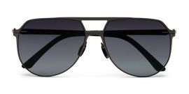 Zenith UV400 Titanium Gradient Grey Aviator Polarized Sunglasses for Men
