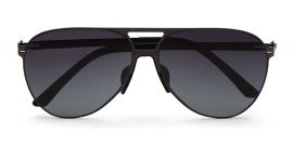 Zenith UV400 Large Unisex Black Polarized Sunglasses for Women