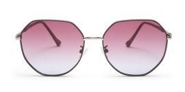 Gradient Red Oval Shape UV Protection Sunglass for Men & Women