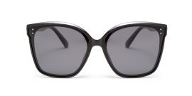 Black Large Wayfarer Square UV Protection Sunglasses for Women