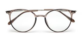 Zenith Titanium Brown Round Frame Spectacles for Women
