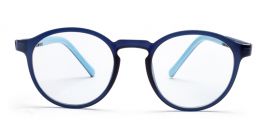Blue Oval Full Rim TR-90 Frame-Power Spectacles Anti-Glare