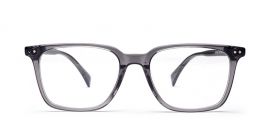 Grey Glossy Square Full Rim Acetate Glasses Frames for Men