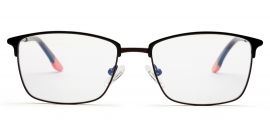 Black Rectangle Eyeglasses for Men