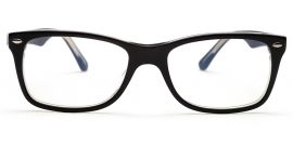 Charcoal Grey Rectangle Eyeglasses for Men