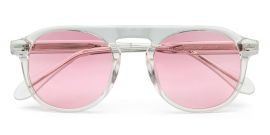 Pink Aviator Full Rim UV400 Protected Sunglasses For Men