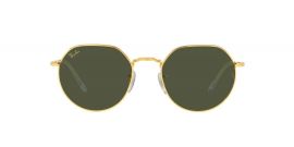 Gold Border Design Metal Frame Irregular Ray-Ban Round Sunglasses