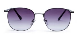 Gradient Purple Metal UV Sunglass for Men and Women