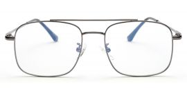 Gunmetal Square Eyeglass for Men