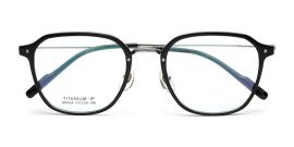 Black Full Rim Glass Frame Specs for Men