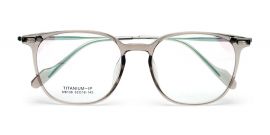 Trendy Transparent Mens Clear Frame Glasses with Silver Temple