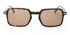 Brown Tortoise Square Shaped Acetate Sunglasses
