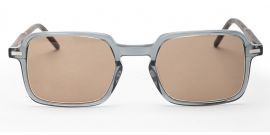 Light Grey Square Shape Acetate Frame - Power Sunglasses