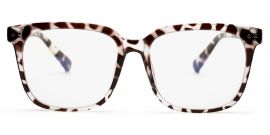 Snow Leopard Large Square Eyeglasses for Women