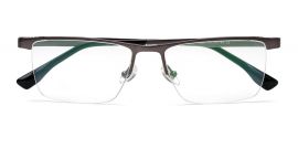 Half Rim Zenith Titanium Grey Glasses for Men