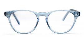 Transparent Blue Cateyes Full Rim Acetate Frame for Men & Women