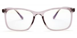 Transparent Light Mauve Square Eyeglass for Women