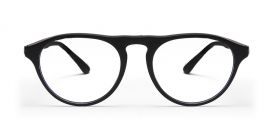 Black MOD Aviator Style Acetate Eyeglasses Frames for Men