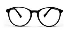 Black Wayfarer Style Acetate Frame - Power Spectacles Anti-Glare