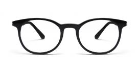 Black Wayfarer Style Acetate Frame - Power Spectacles Anti-Glare