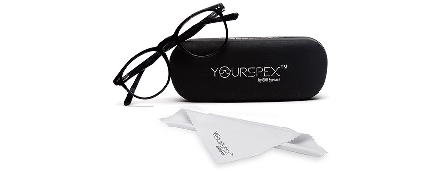 YourSpex Wayfarer Glasses Frames Case