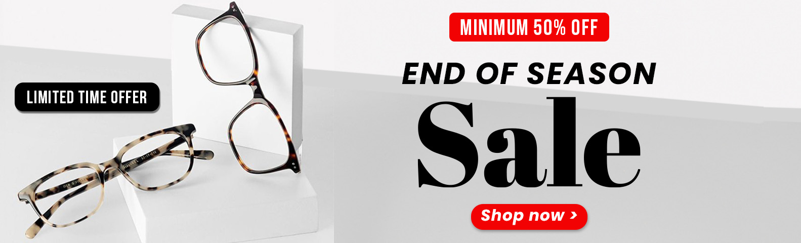 Hurry!! Buy Stylish Eyeglasses - End of the Season Sale