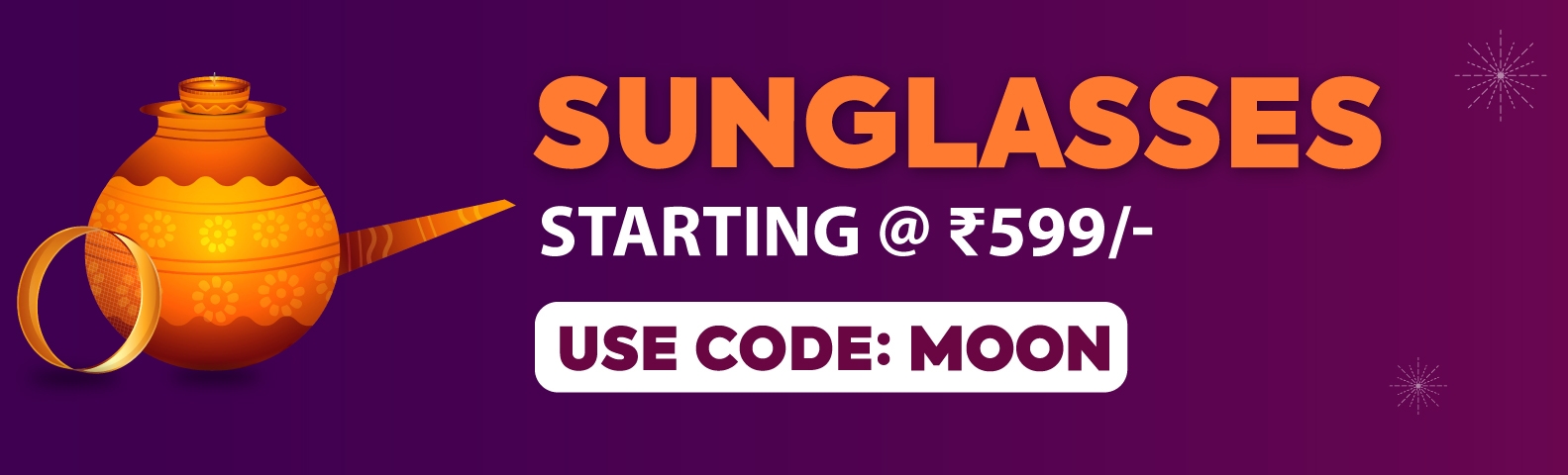 Sunglasses Starting @ ₹599 | Use Code: Moon